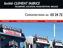 Tablet Screenshot of clementfabrice.com